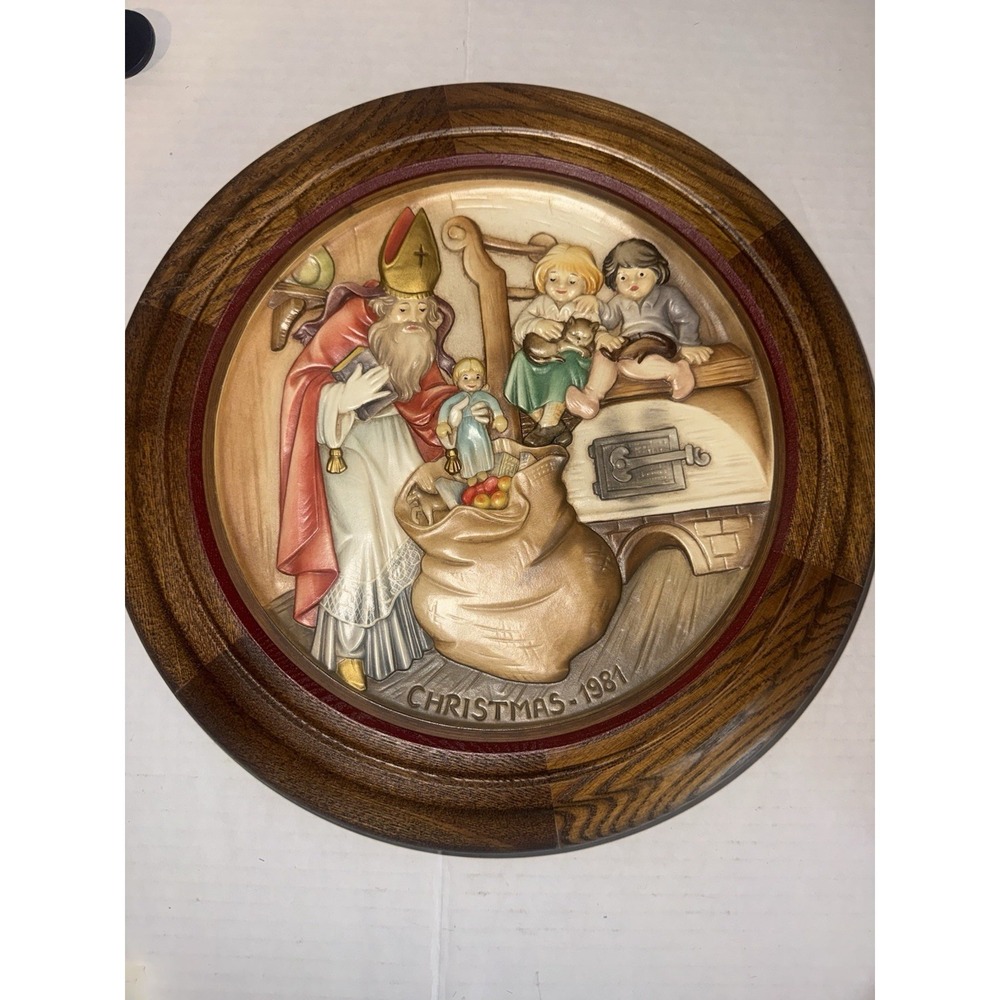 ANRI Vintage 1981 Christmas Plate Italy 11th Limited Edition Hand Painted‎ #1499